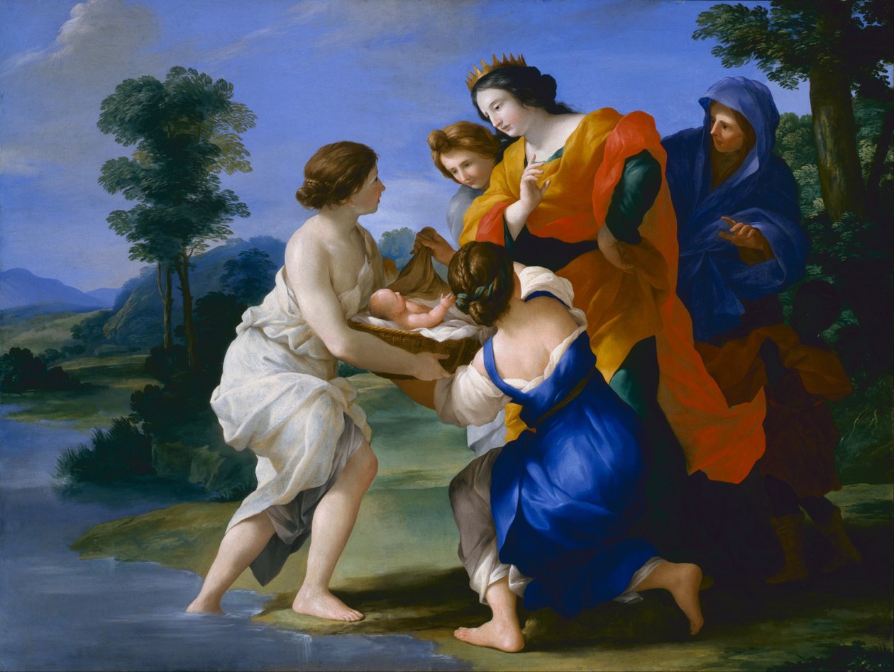 La découverte de Moïse - Giovanni Francesco Romanelli