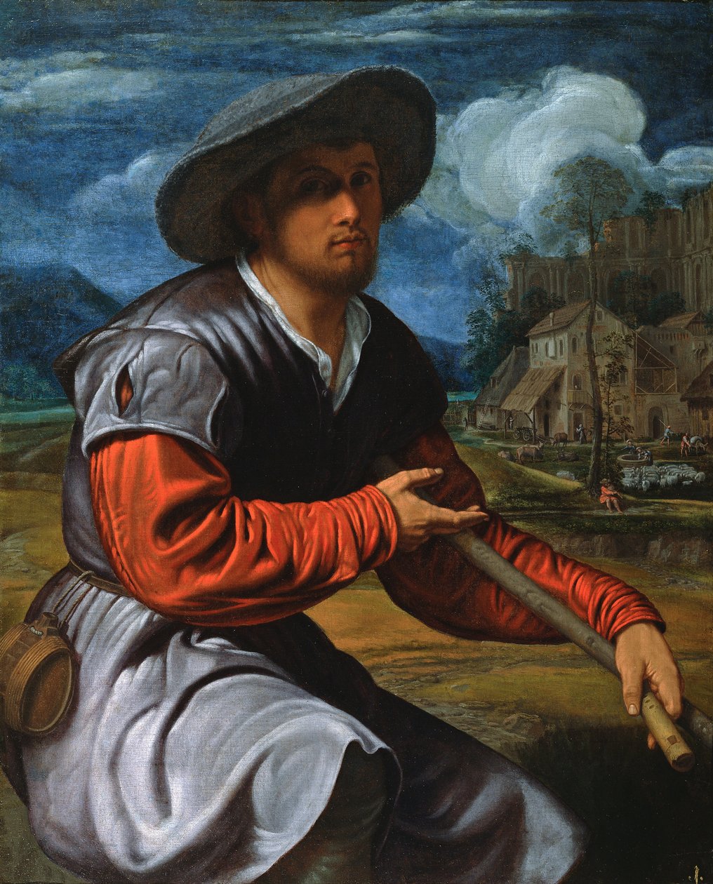 Berger avec une flûte - Giovanni Girolamo Savoldo