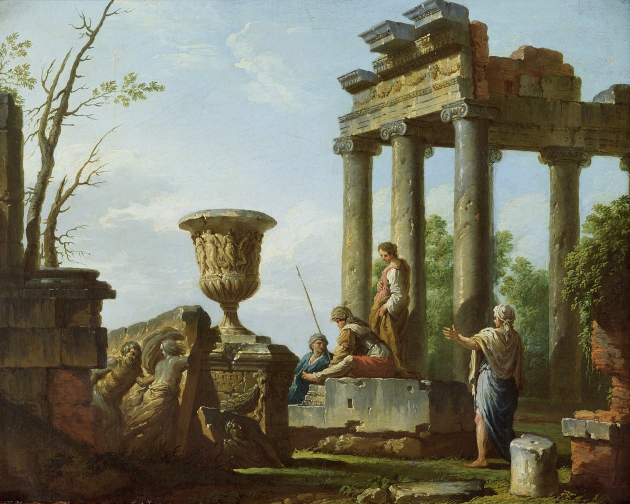 Ruines architecturales, vers 1715 - Giovanni Paolo Pannini