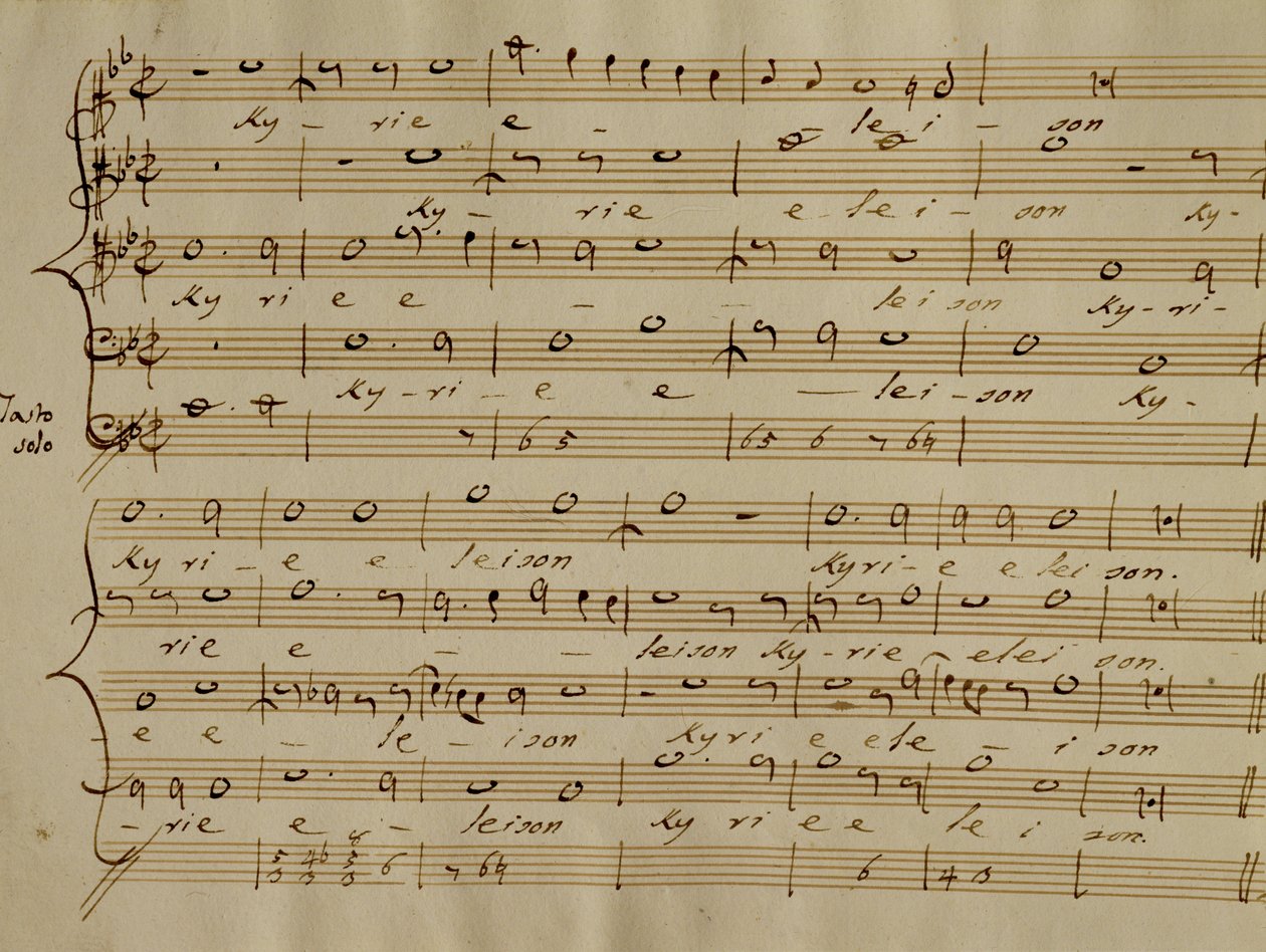 Partition du Kyrie Eleison de la 