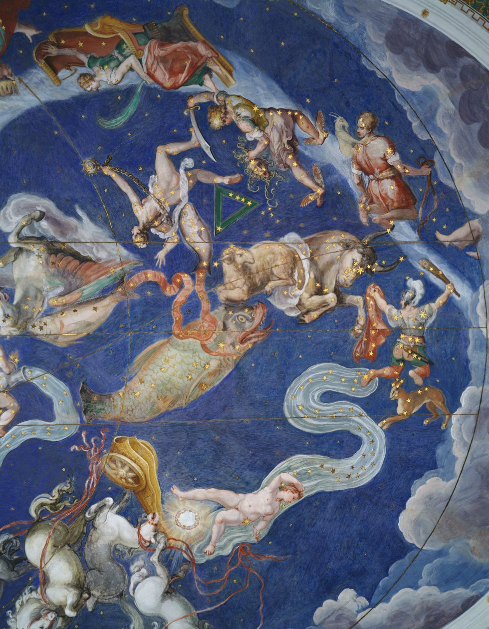 Plafond Astrologique, dans la Sala del Mappamondo - Giovanni de Vecchi