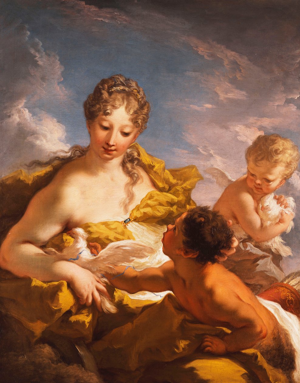 Vénus, Cupidon et un Faune, 1708-13 - Giovanni Antonio Pellegrini