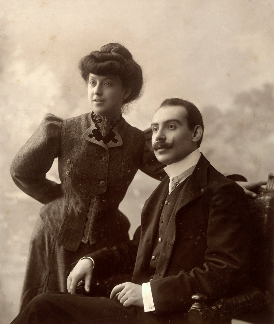 Alfredo Trombetta avec sa femme - Phillipe de Marlier