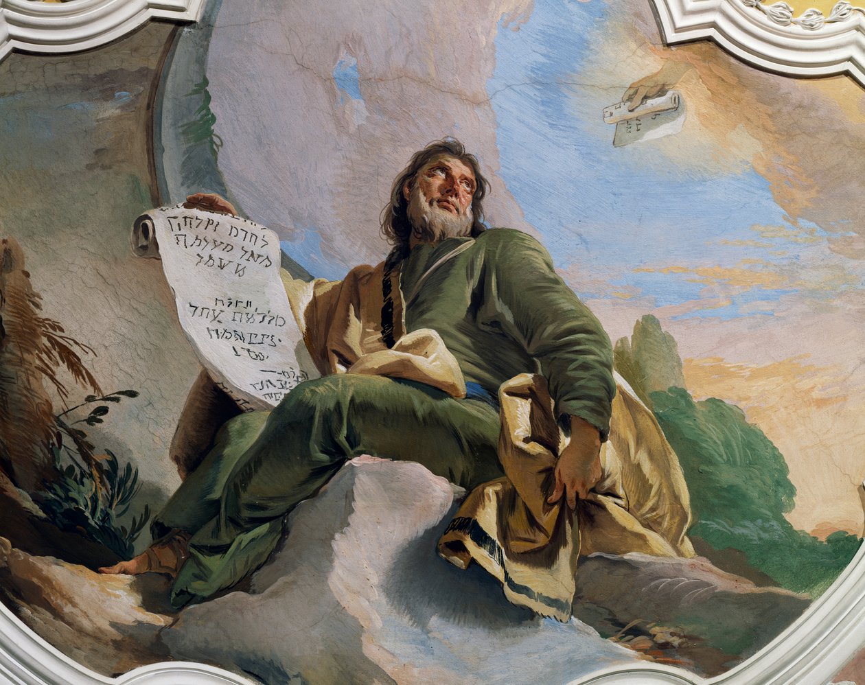 Le prophète Ézéchiel (détail) - Giovanni Battista Tiepolo