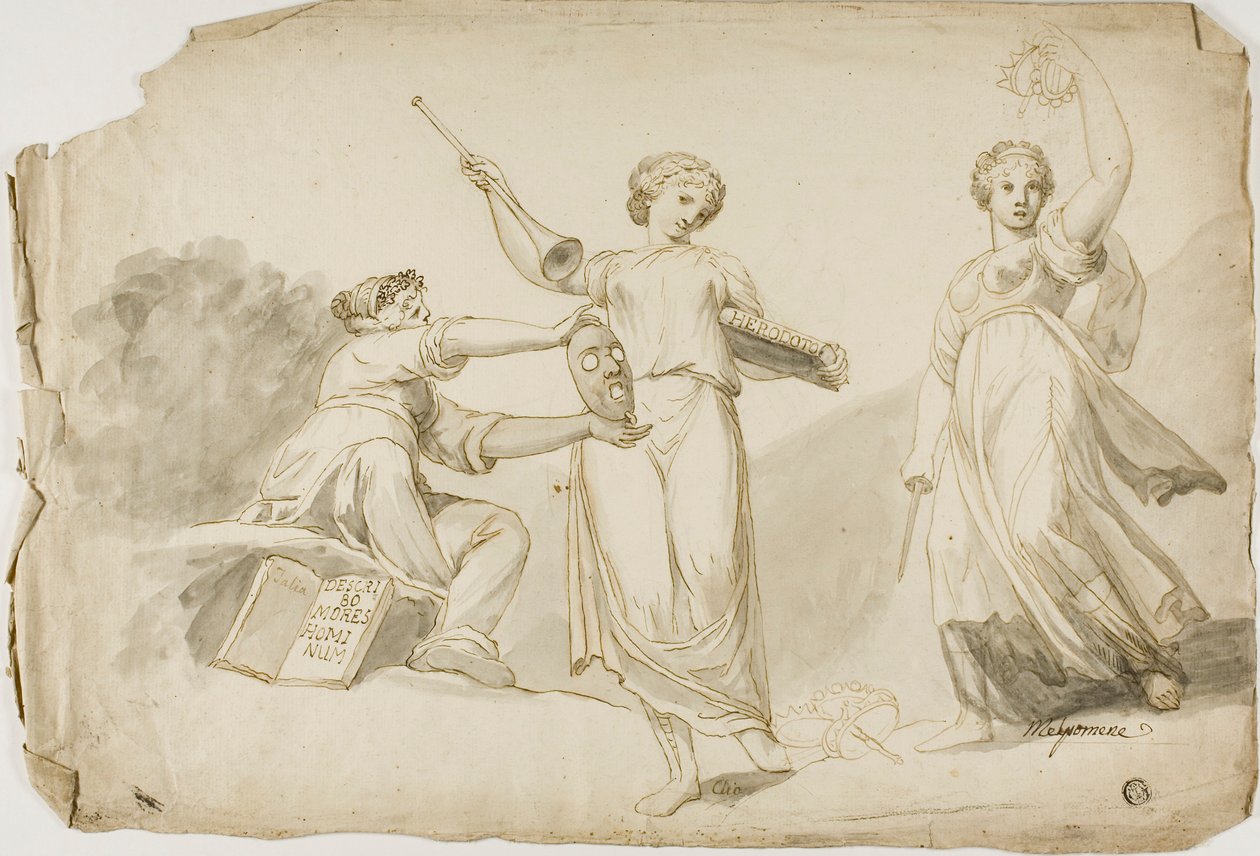 Thalie, Clio et Melpomène - Giovanni Battista Cipriani