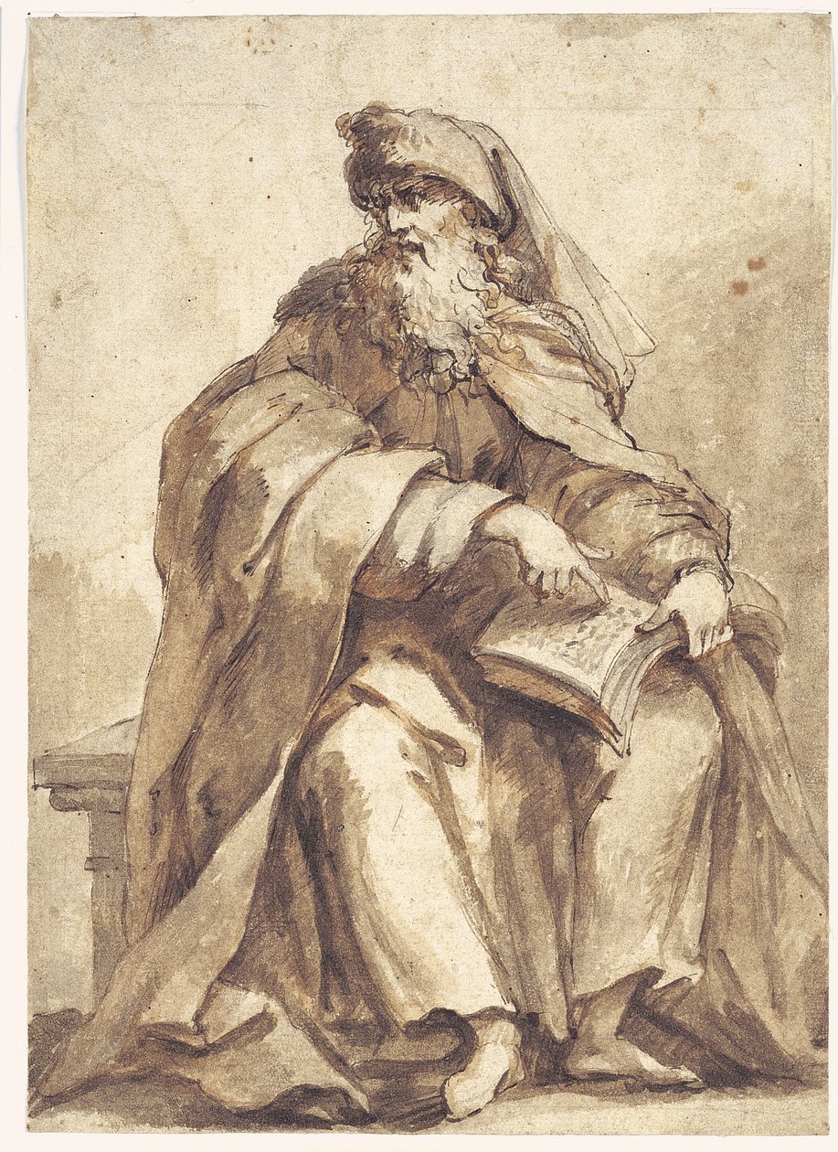 Prophète assis - Giovanni Battista Merano