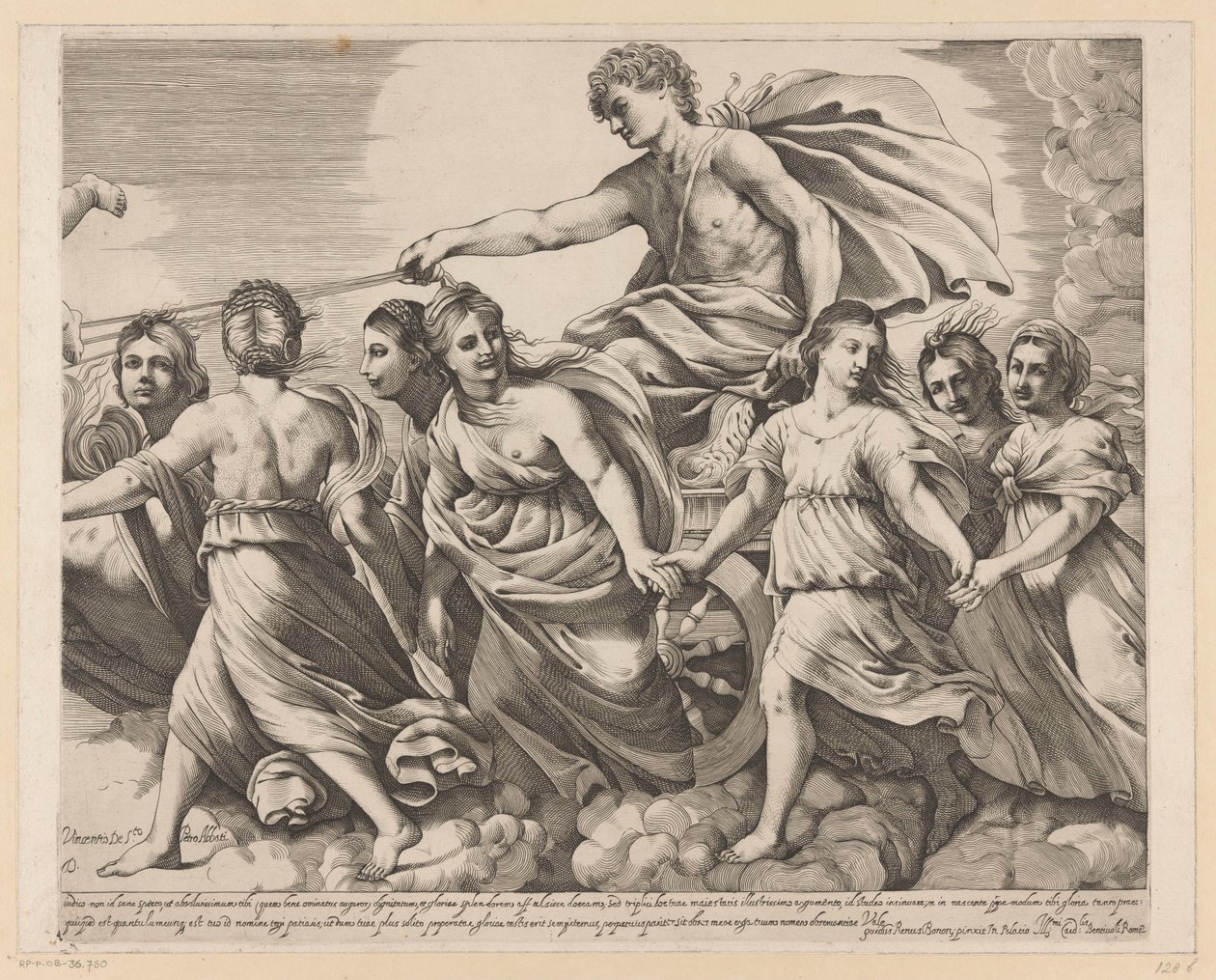 Apollon et Aurore (partie droite) - Giovanni Battista Pasqualini