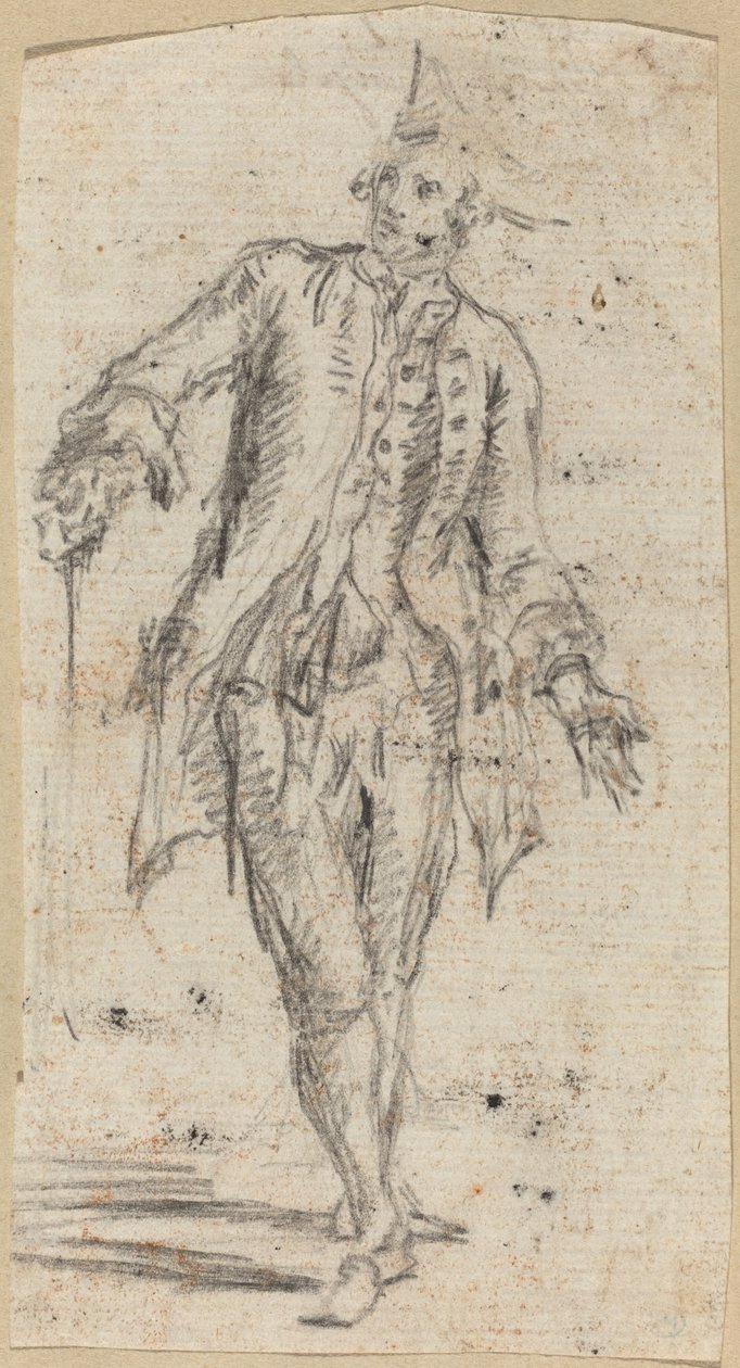 Un gentilhomme avec une canne - Giovanni Battista Piranesi