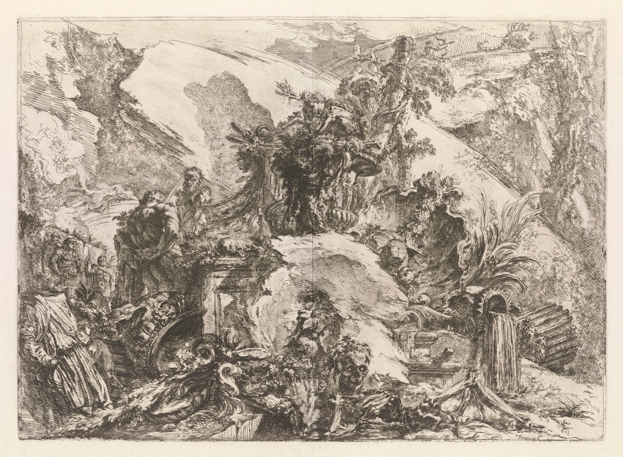 Les Squelettes, de Grotteschi (Grotesques) - Giovanni Battista Piranesi