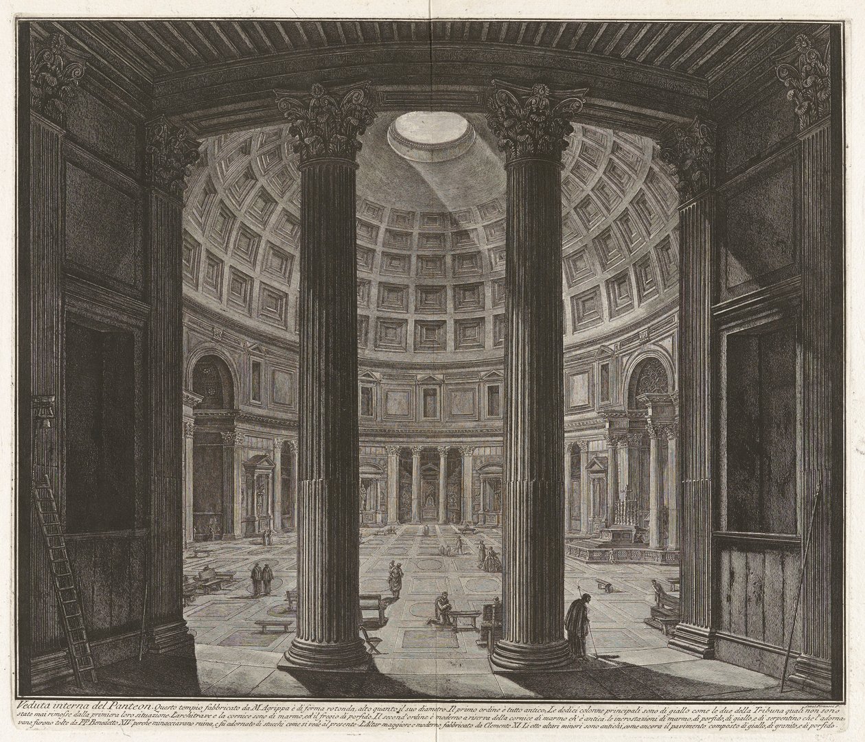 Vue intérieure du Panthéon - Giovanni Battista Piranesi