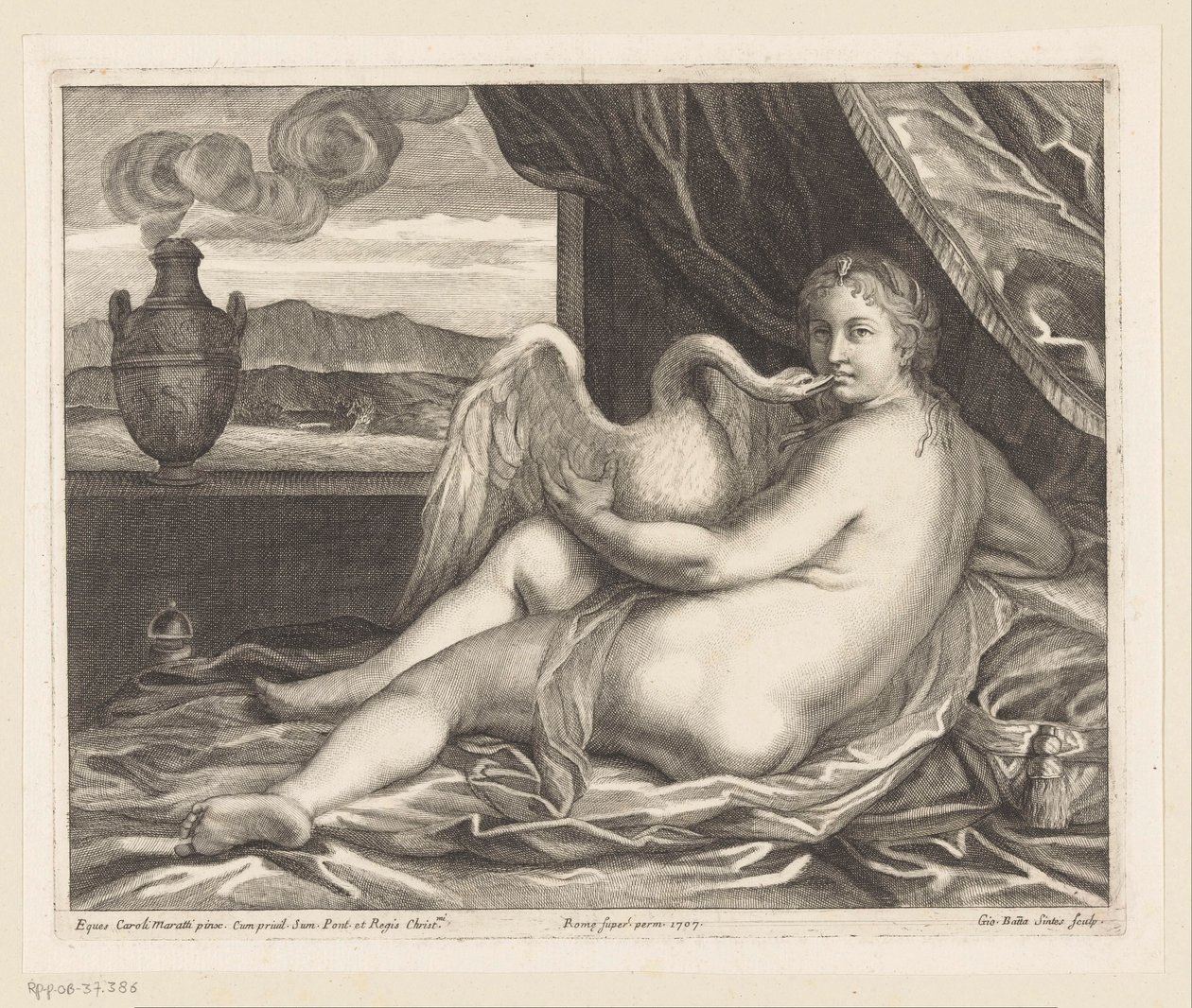Léda et le cygne - Giovanni Battista Sintes