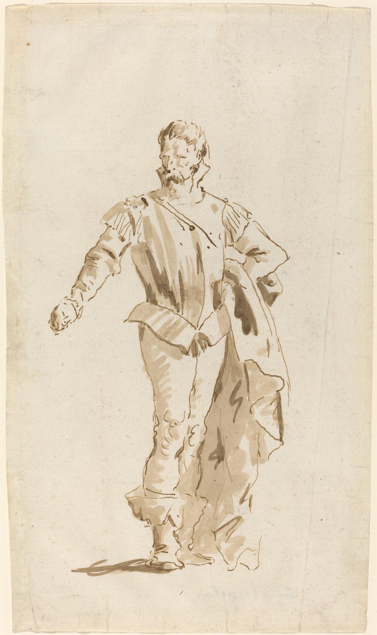 Homme debout en costume du XVIe siècle - Giovanni Battista Tiepolo