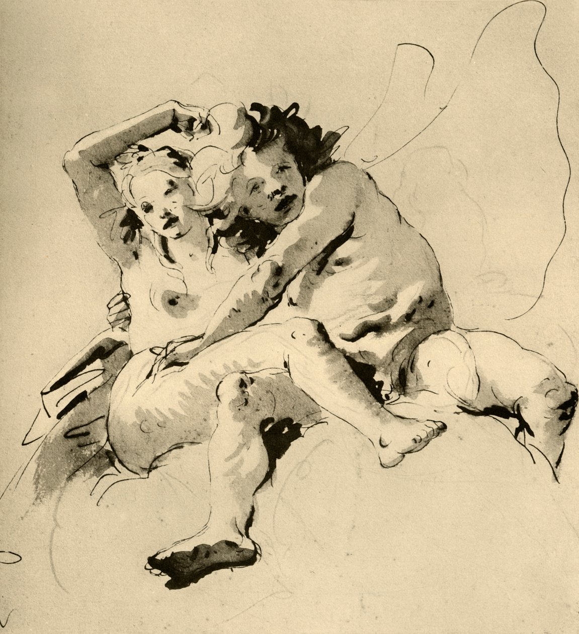 Zéphyr et Flora, 1757, 1928 - Giovanni Battista Tiepolo
