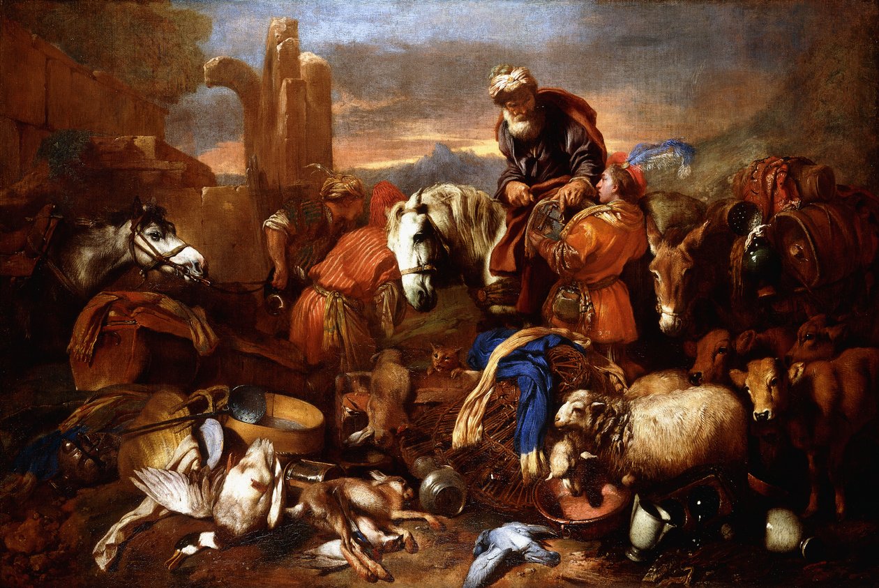 Le voyage de Jacob en Égypte - Giovanni Benedetto Castiglione