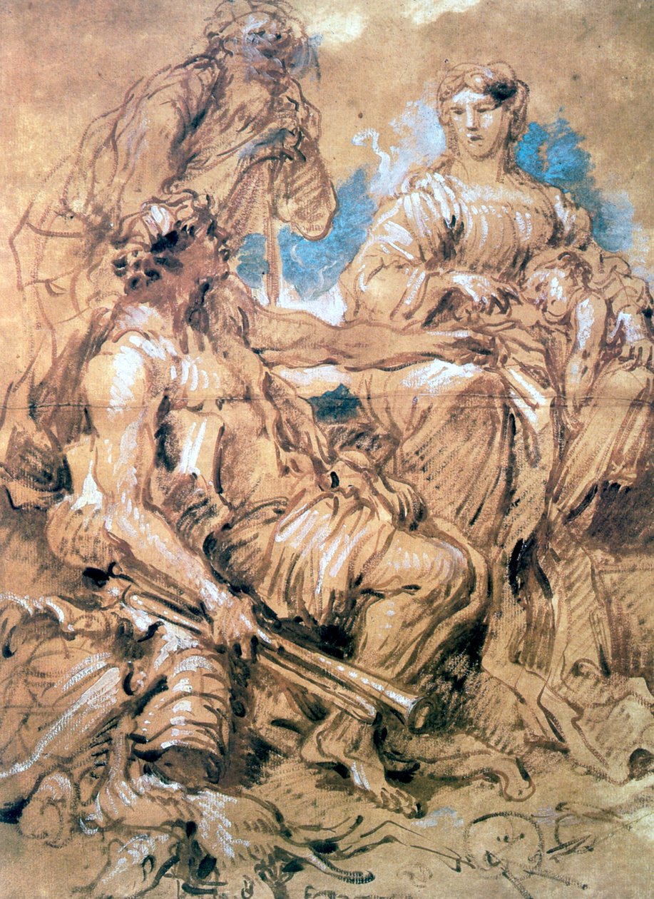 Étude de figures en costume, vers 1635-1670 - Giovanni Benedetto Castiglione