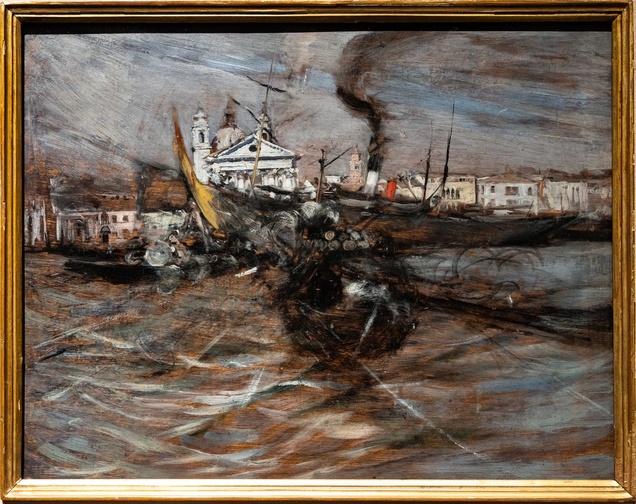 Bateaux à Venise - Giovanni Boldini
