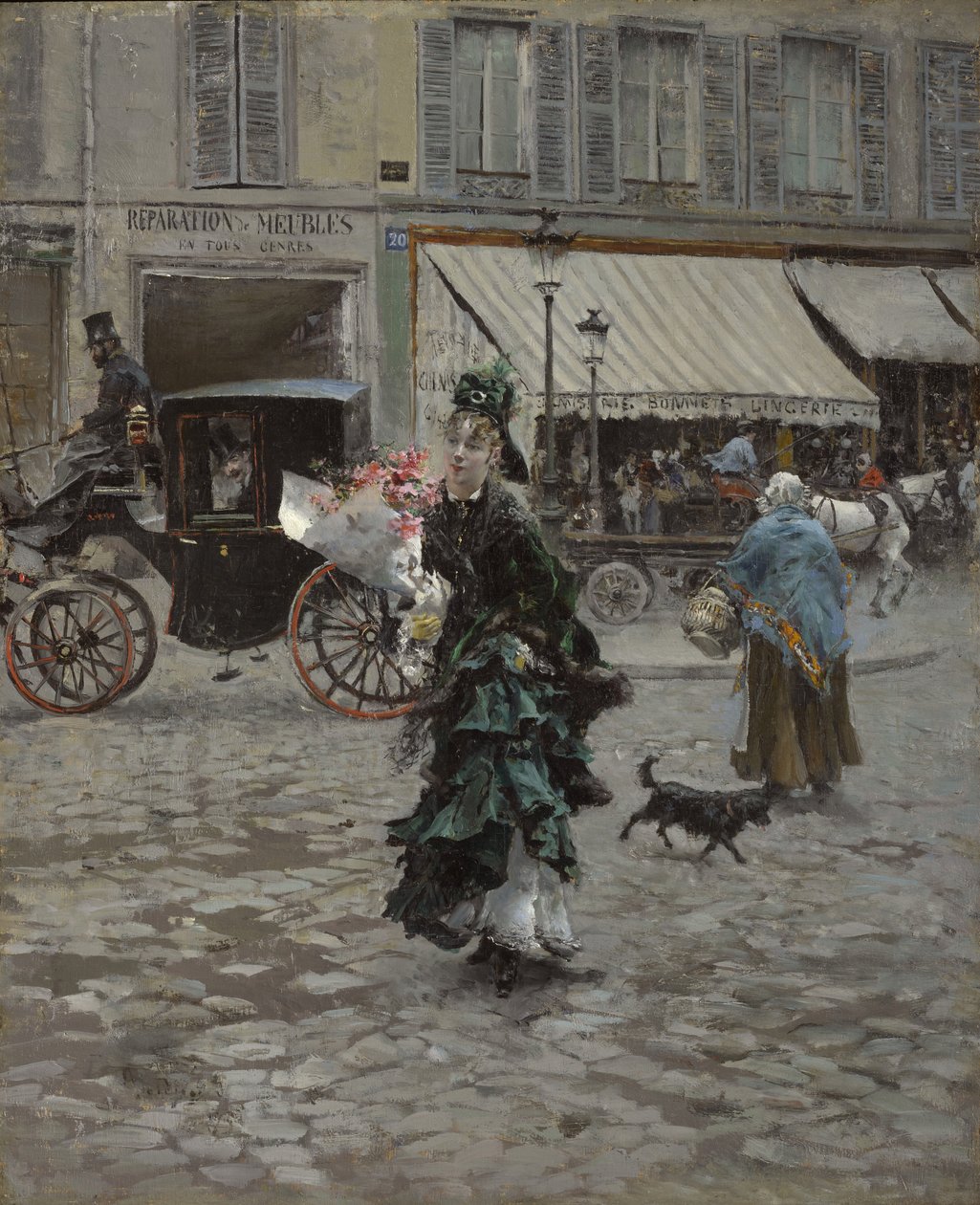Traverser la rue, 1873-75 - Giovanni Boldini