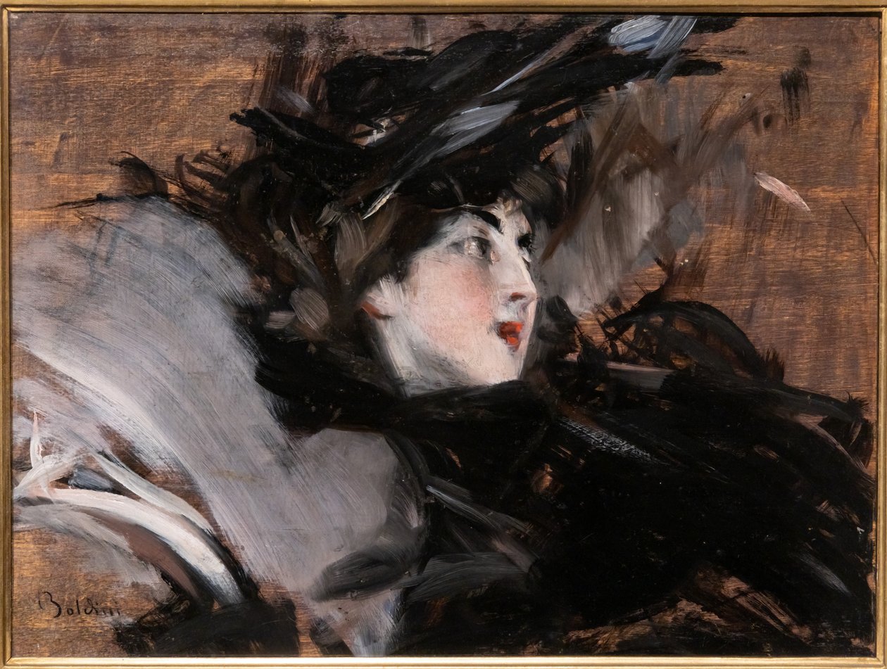 Dame portant un Bonnet - Giovanni Boldini