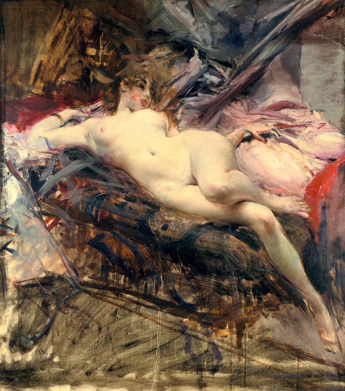 Nu allongé, fin 19ème début 20ème siècle - Giovanni Boldini