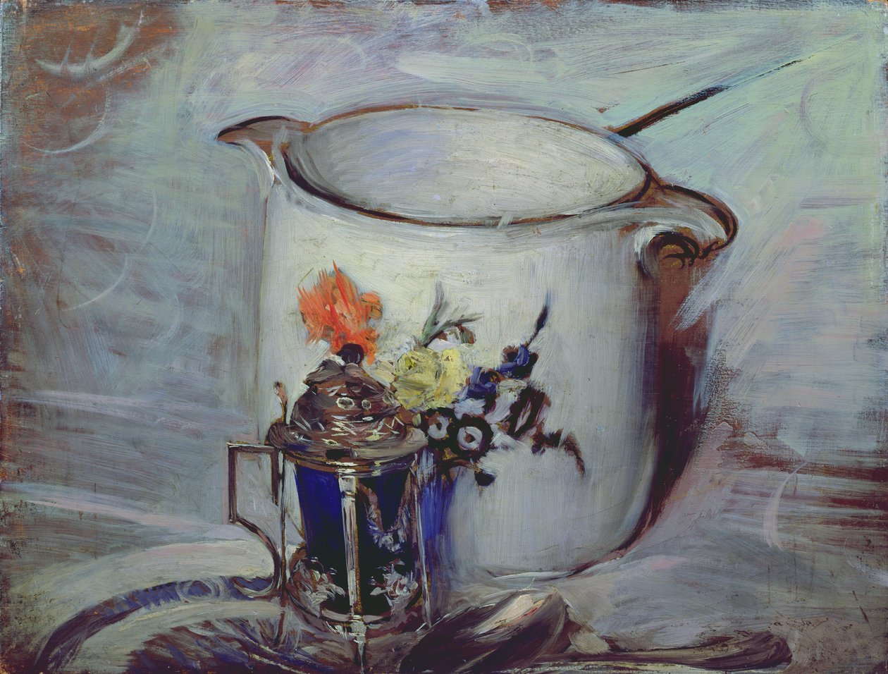 Nature morte avec pot de moutarde et pichet - Giovanni Boldini