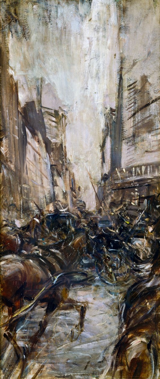 Rue à Paris - Giovanni Boldini