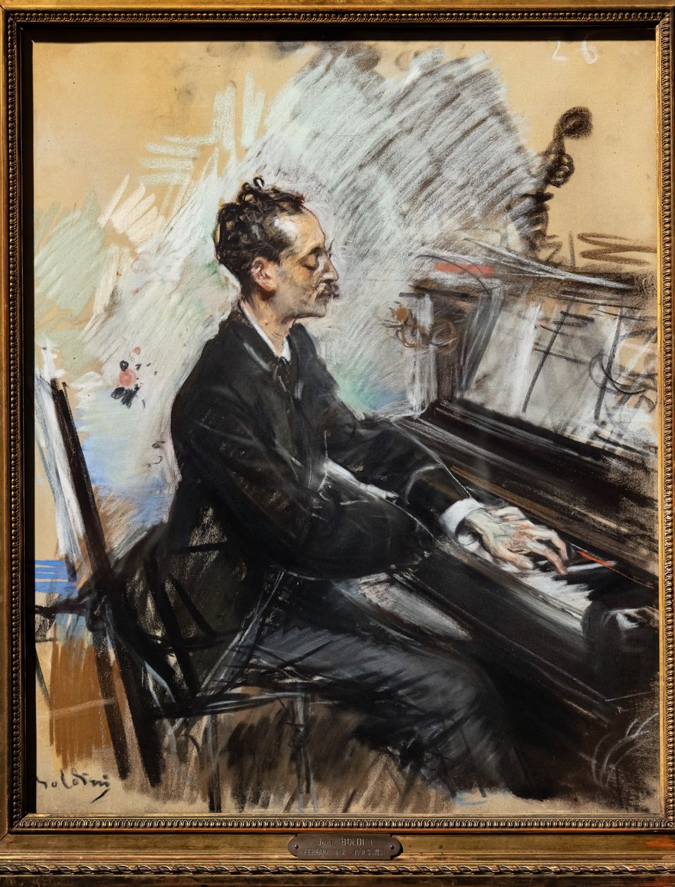Le pianiste Rey Colaço - Giovanni Boldini