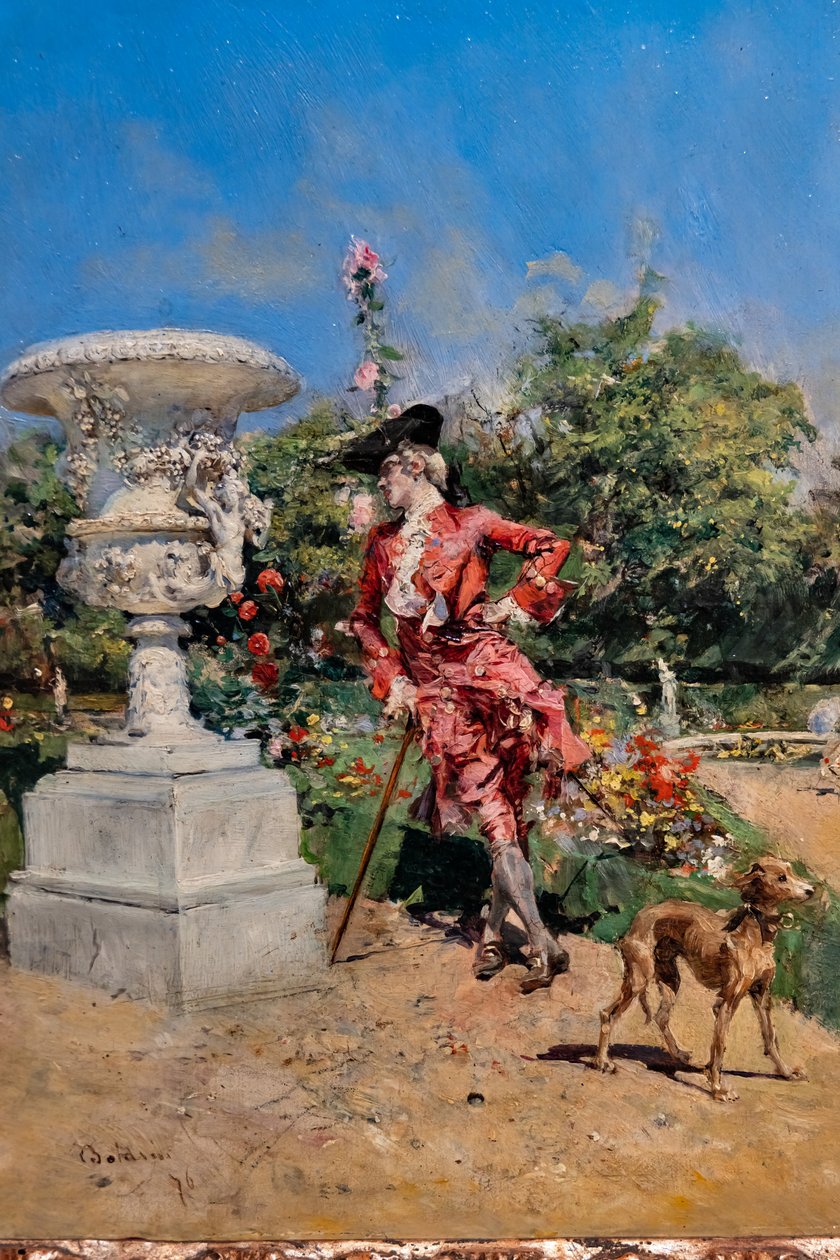 Jeune Marquis à Versailles (détail) - Giovanni Boldini