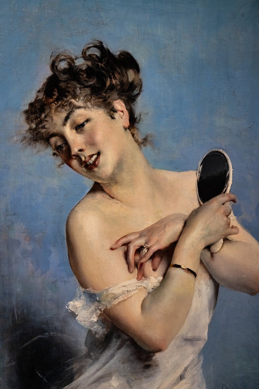 Jeune femme en déshabillé (détail) - Giovanni Boldini