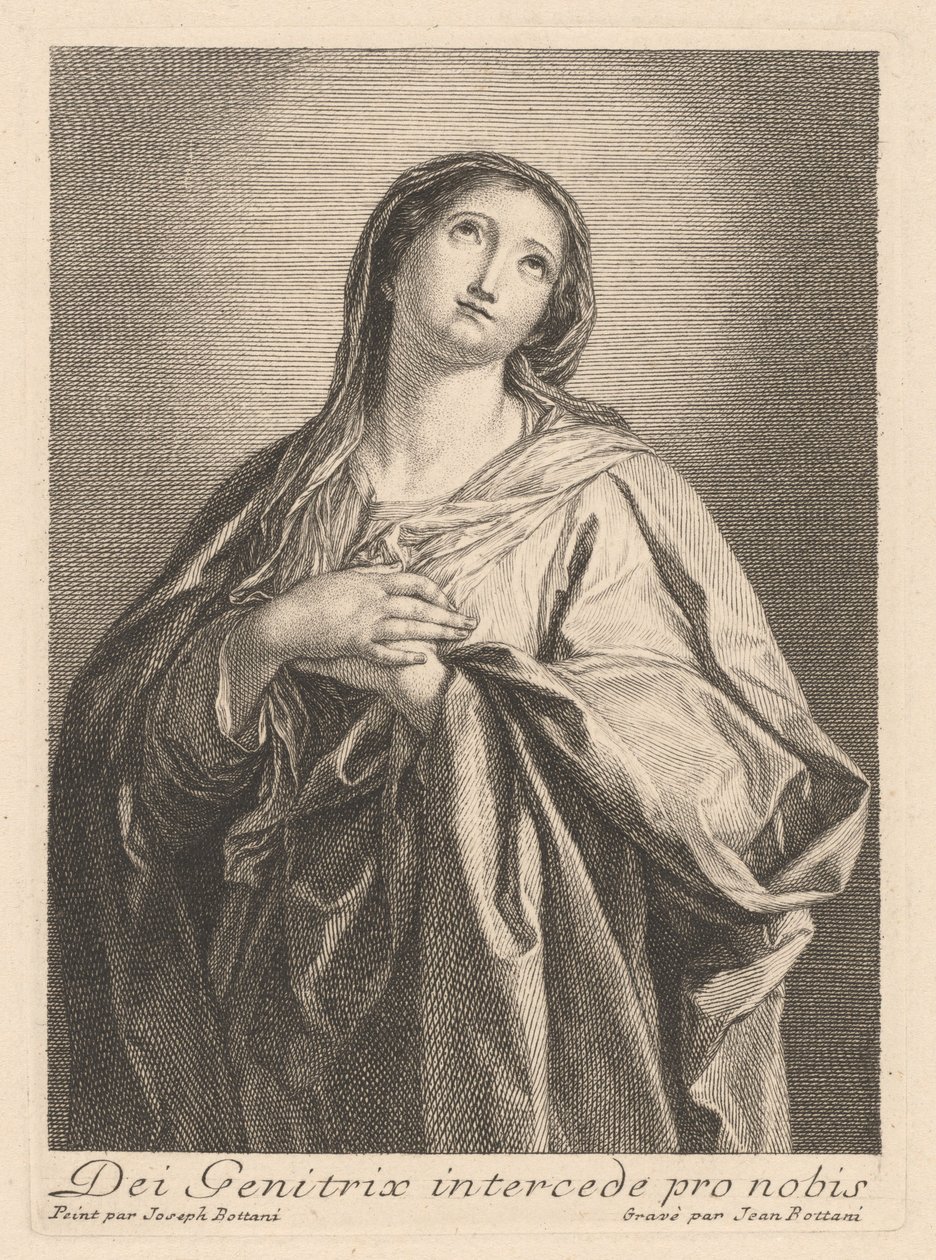 La Vierge - Giovanni Bottani, after Giuseppe Bottani