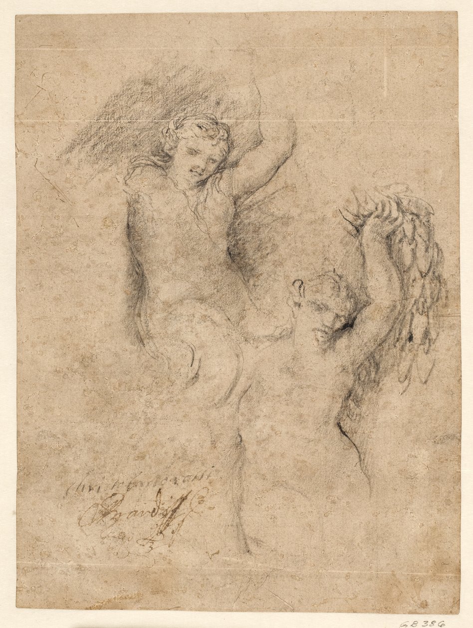 Une néréide et un satyre - Giovanni Coli