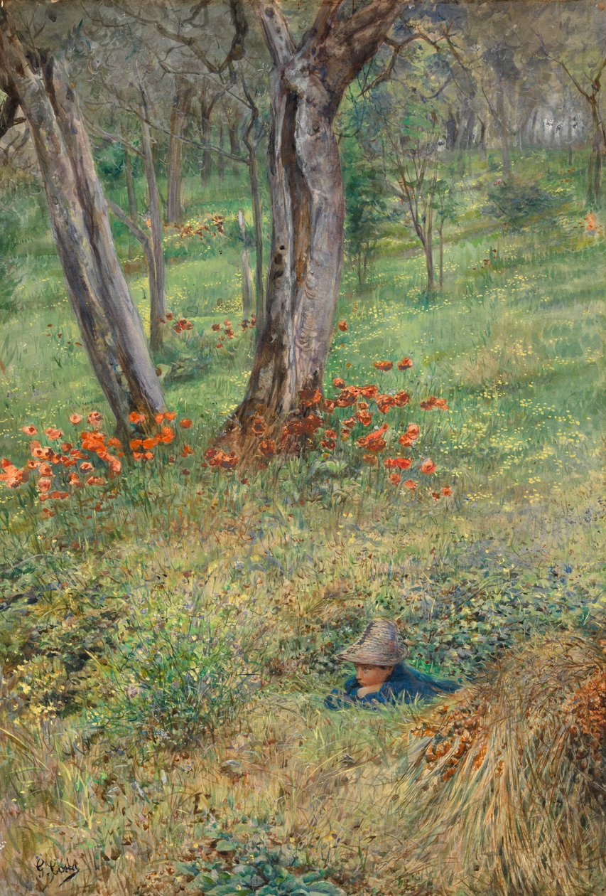 Une Cachette dans la Forêt - Giovanni Costa