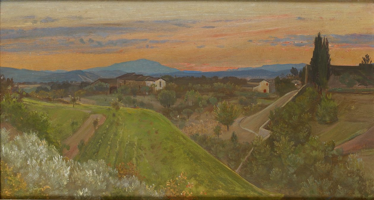 Vue du Monte Amiata, Toscane, vers 1880 - Giovanni Costa