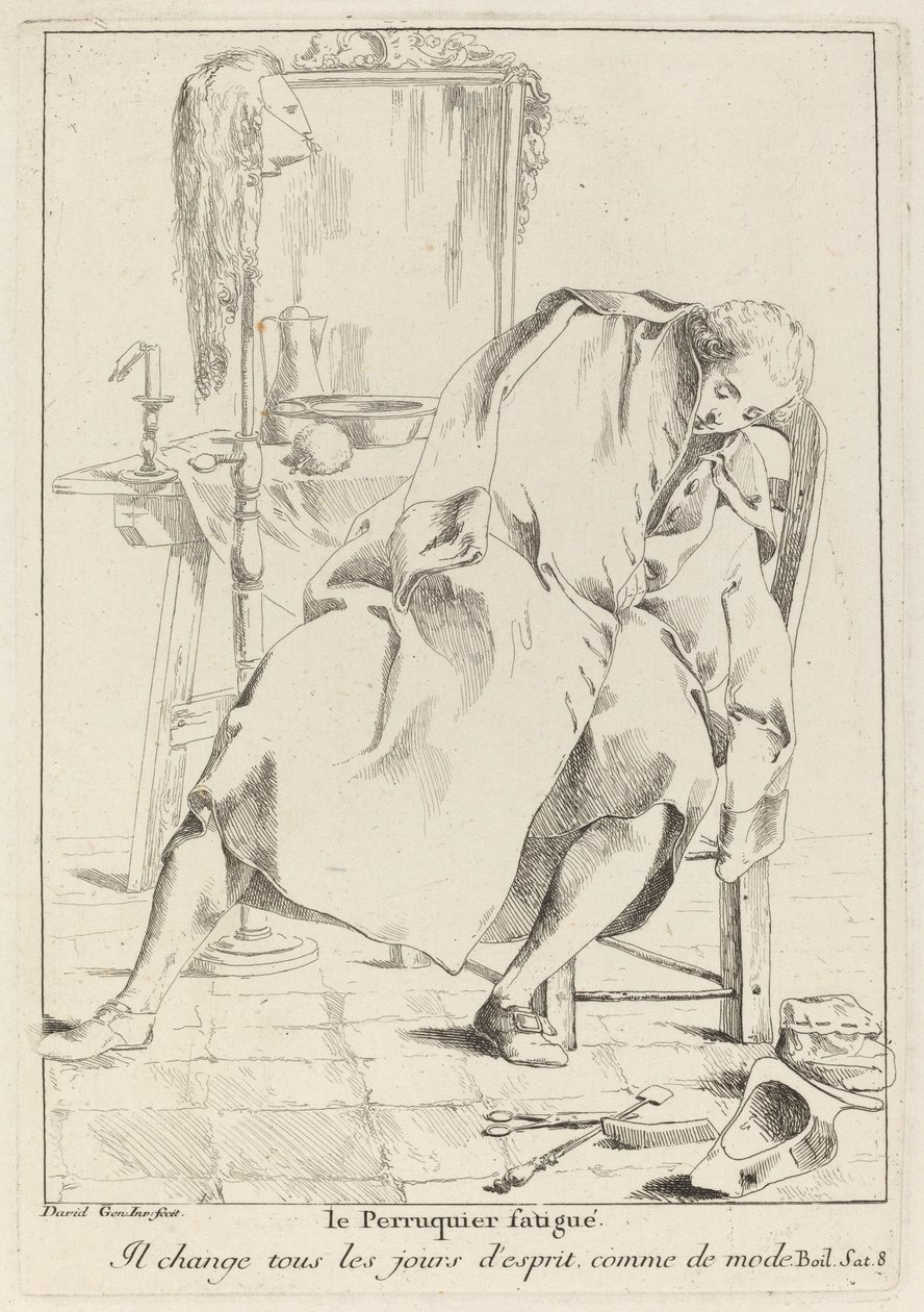 Le Perruquier fatigué - Giovanni David