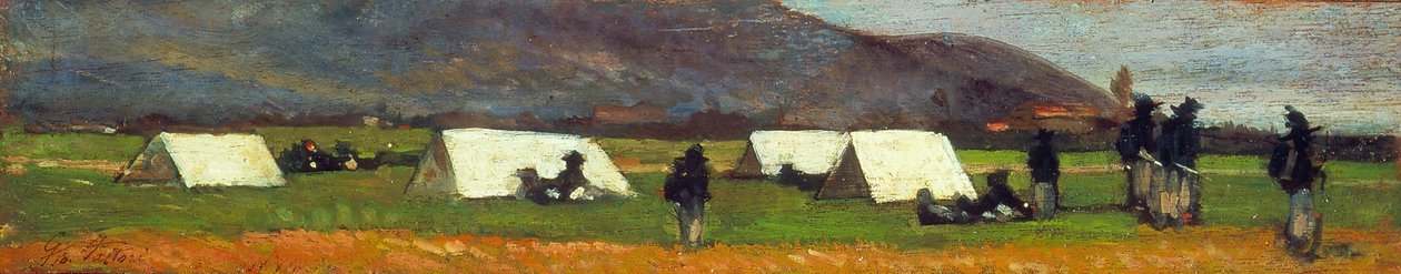 Camp des Bersaglieri, c.1860 - Giovanni Fattori