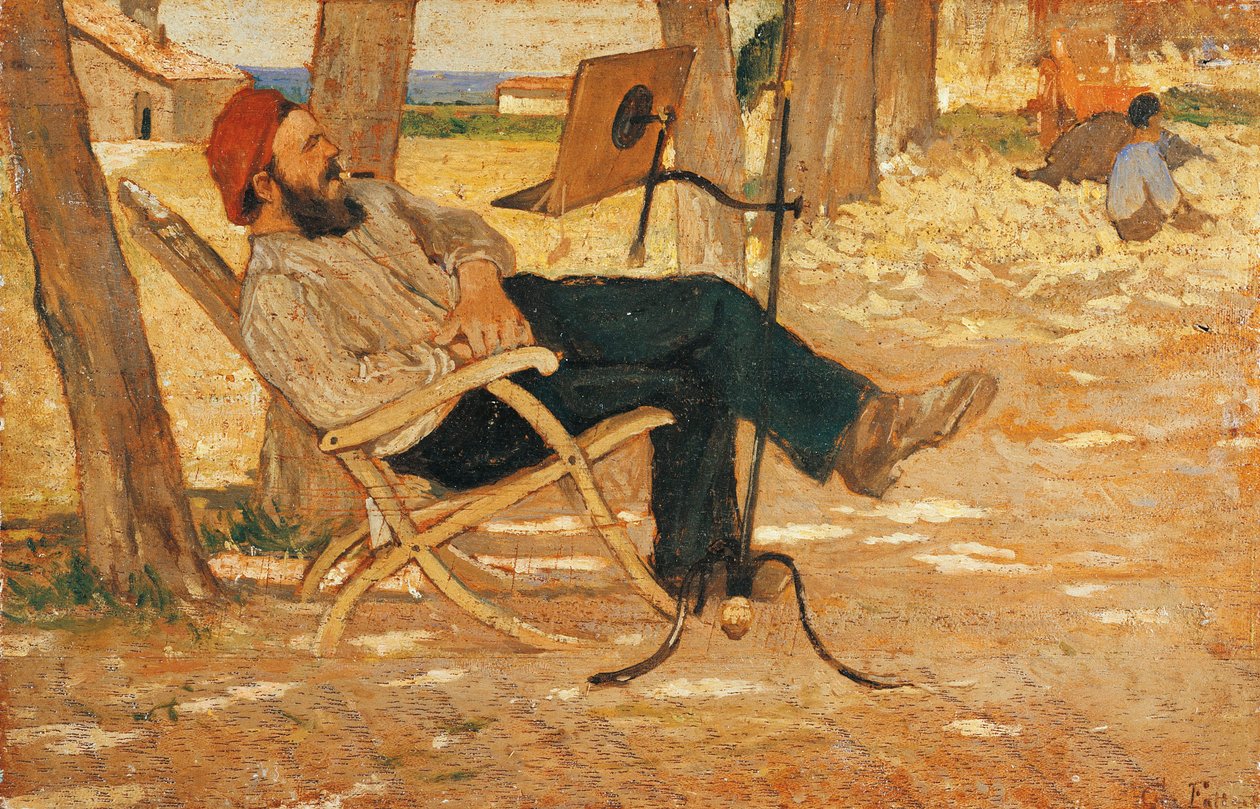 Diego Martelli à Castiglioncello - Giovanni Fattori