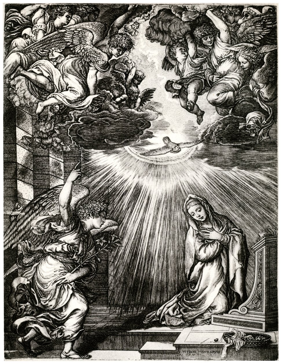 Annonciation, XVIe siècle, 1937 - Giovanni Jacopo Caraglio
