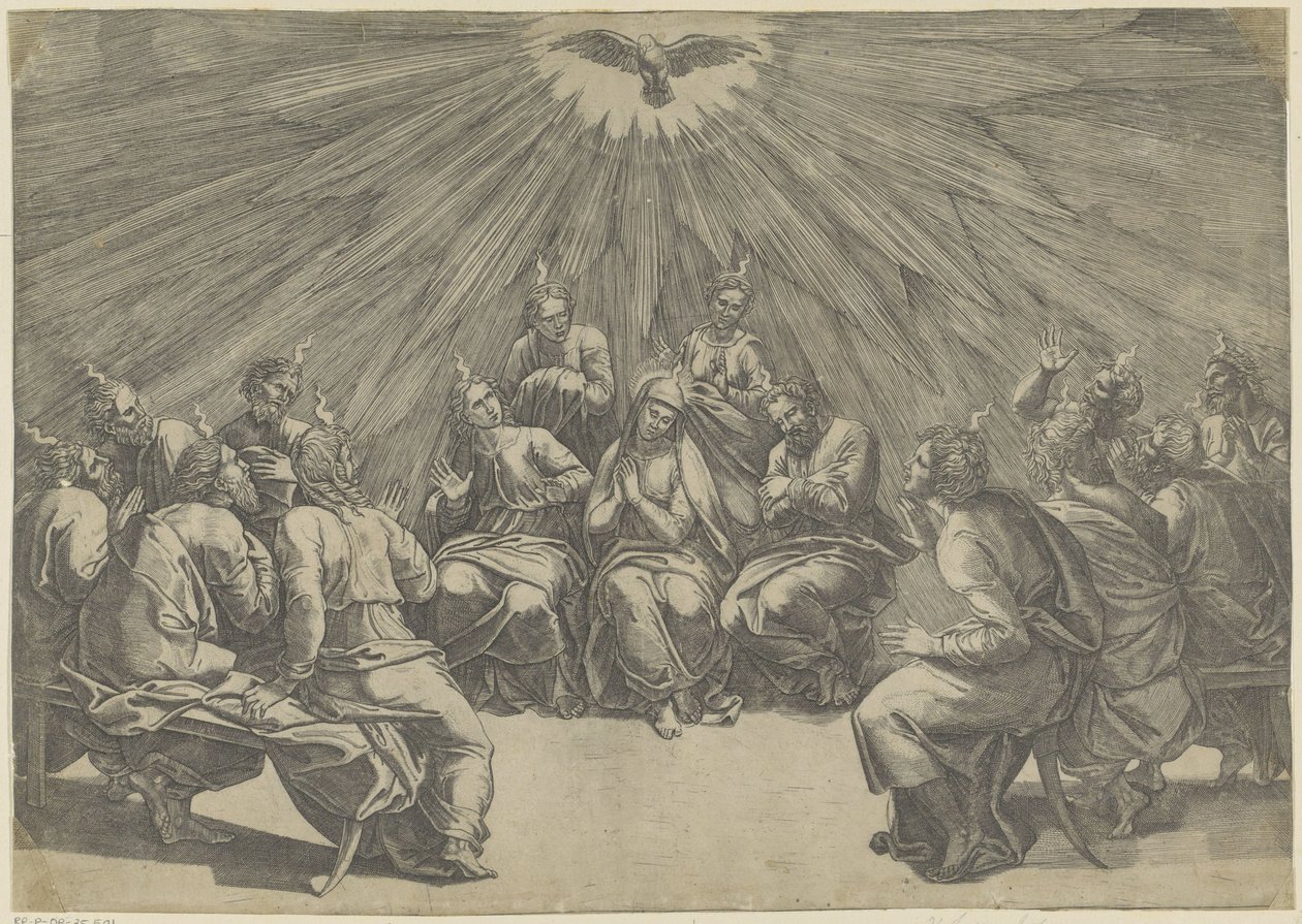 Pentecôte - Giovanni Jacopo Caraglio