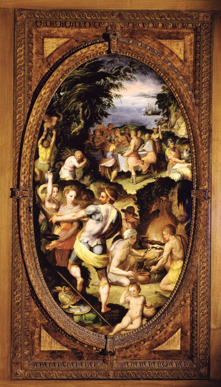 La Découverte du verre, 1572 - Giovanni Maria Butteri