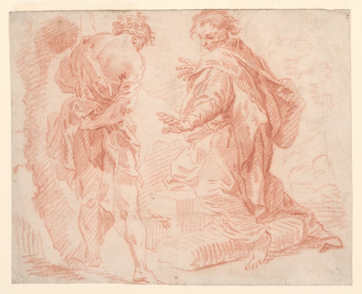 Figures debout et agenouillées - Giovanni Paolo Panini