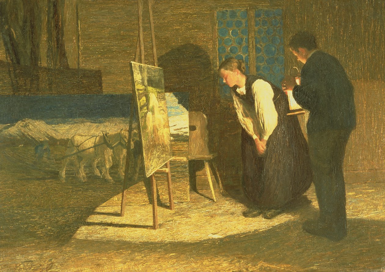 Mes modèles, 1888 - Giovanni Segantini