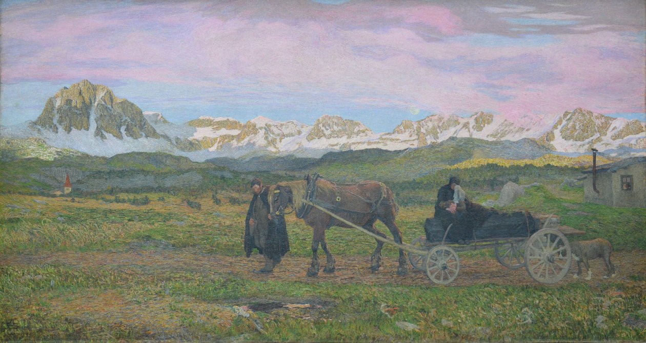Retour à la maison - Giovanni Segantini