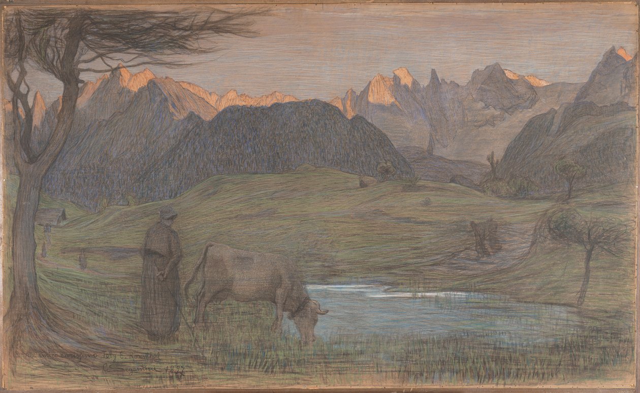 Étude pour "La Vita" - Giovanni Segantini
