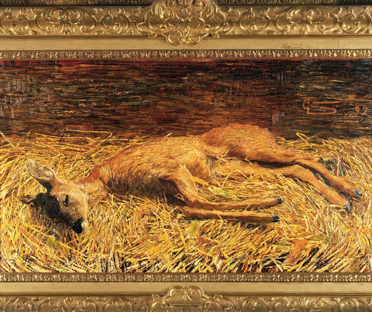 Suisse, Saint Moritz, Chevreuil mort - Giovanni Segantini