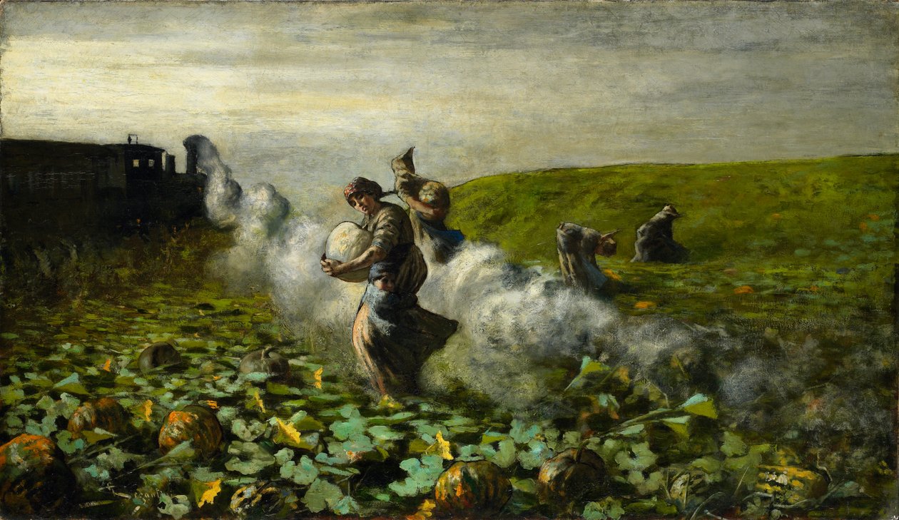 La Récolte des citrouilles, 1897 - Giovanni Segantini