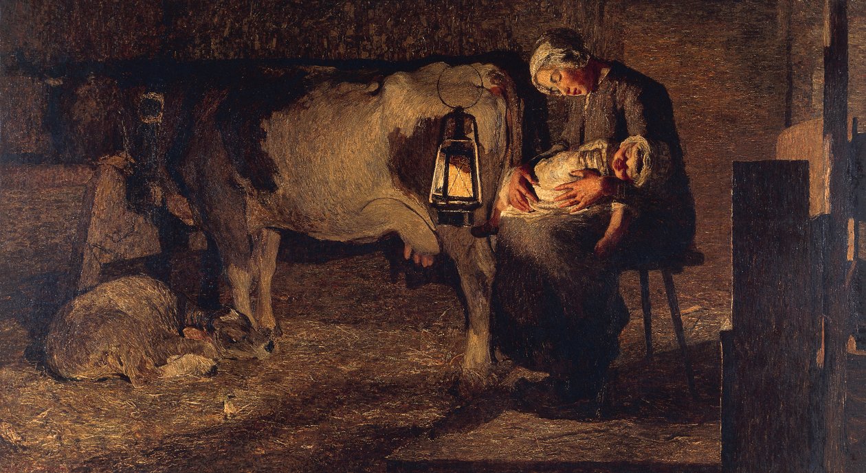 Deux mères - Giovanni Segantini