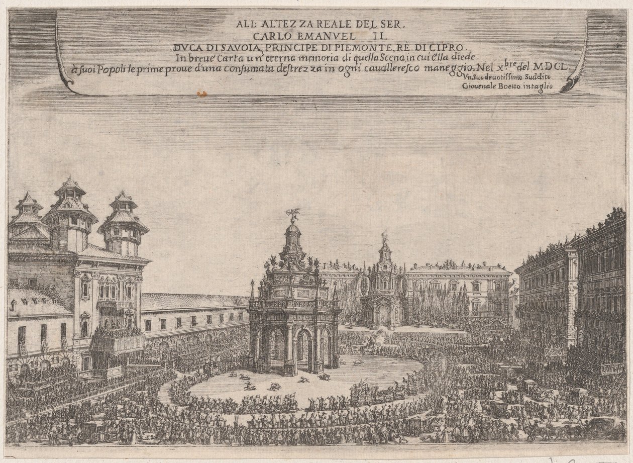 Festival à Turin, octobre 1650 - Giovenale Boetto