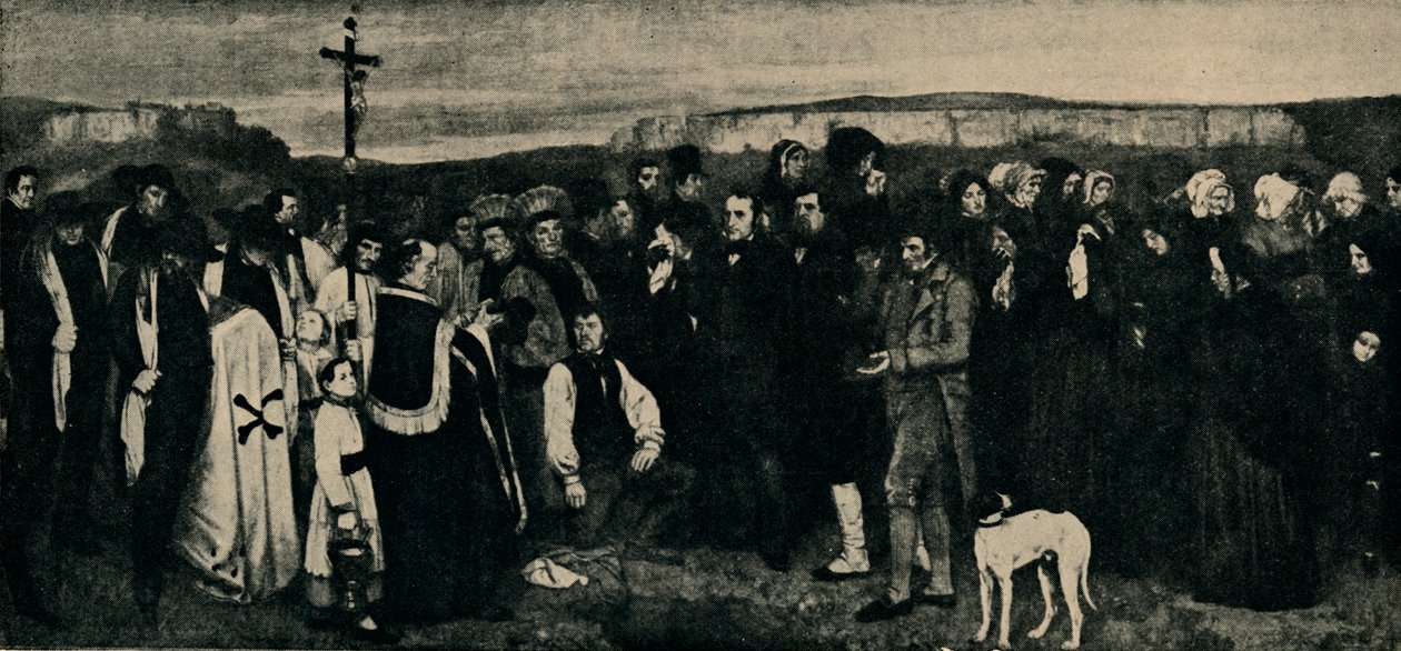 Funérailles à Ornans, c1850, 1935 - Giraudon