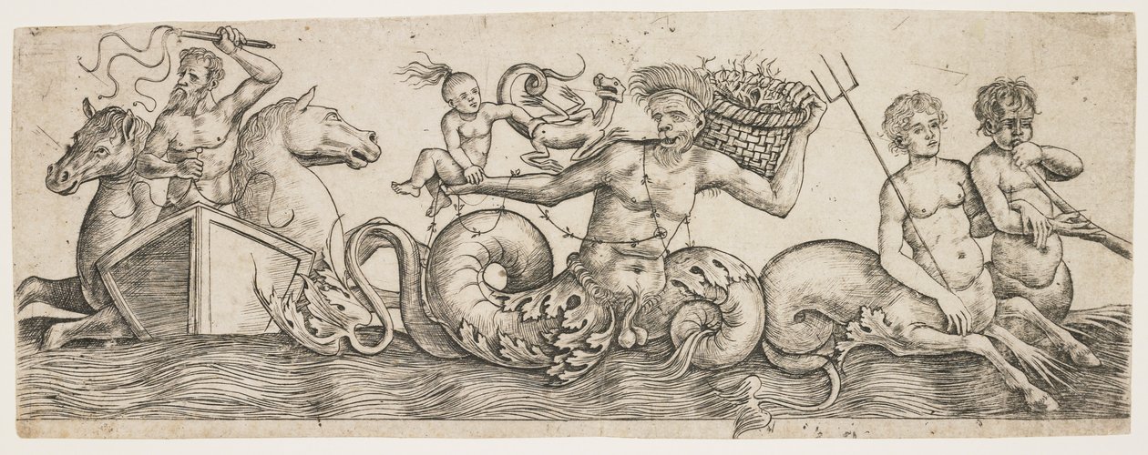 Frise avec Neptune et Tritons, vers 1517 - Girolamo Mocetto