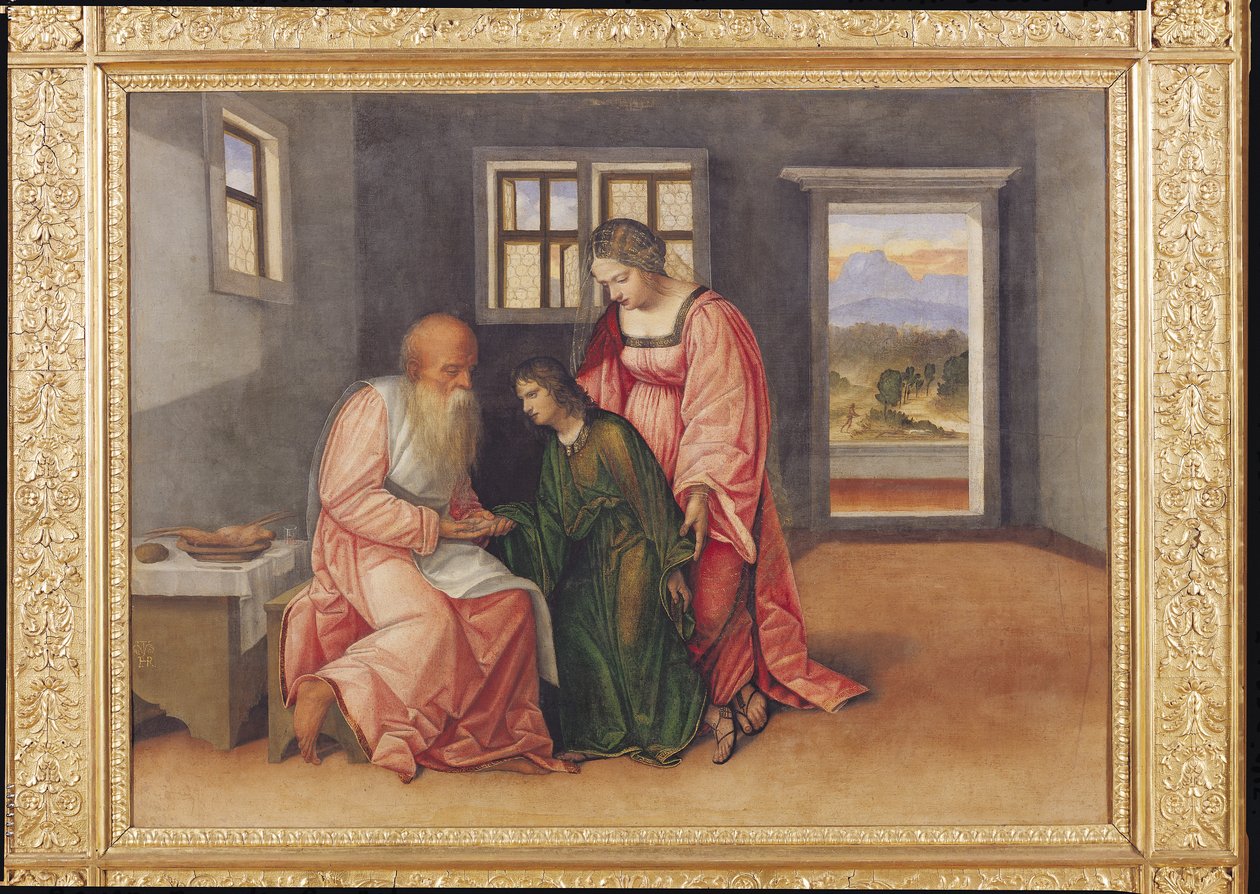 Isaac bénissant Jacob, c.1520 - Girolamo da Treviso II