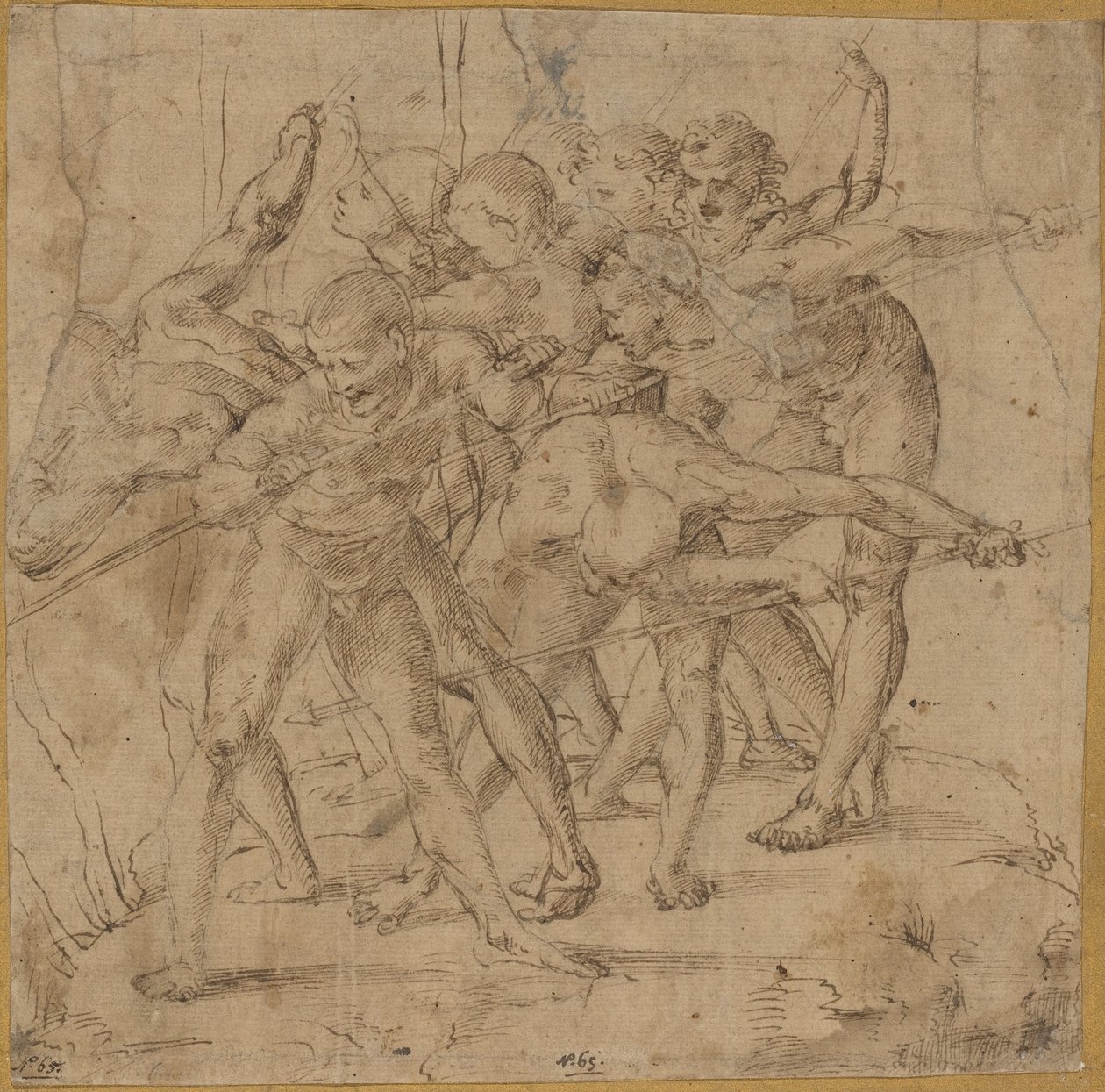 Scène de bataille - Girolamo Genga